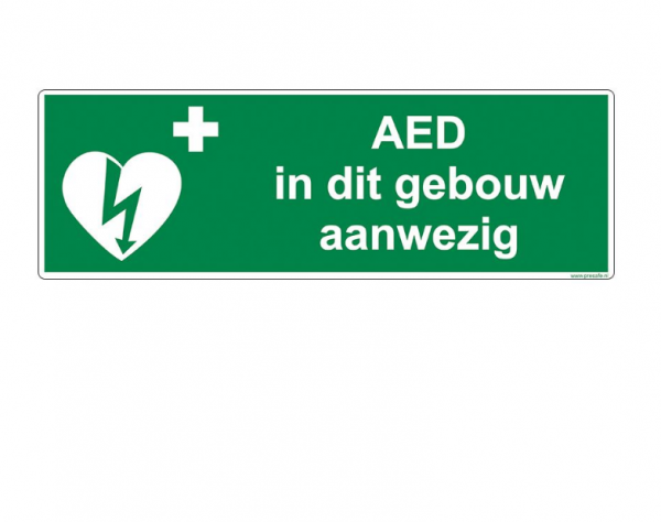 AED aanwezig pictogram