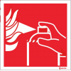 Brand/Sprayblusser Pictogram 20x20cm