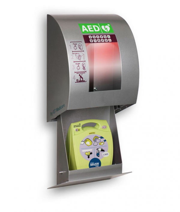 SixCase AED buitenkast SC 1340 met PIN