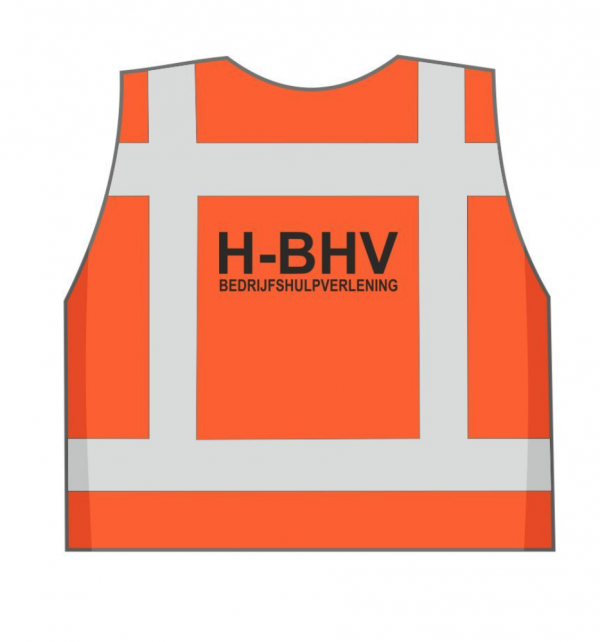 H-BHV veiligheidshesje oranje