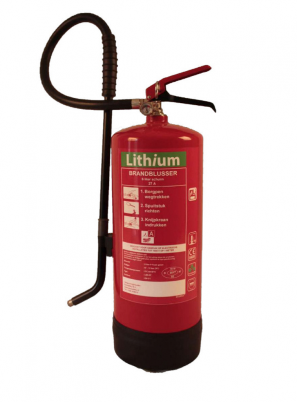 Lithium accu brandblusser 6 liter